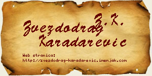 Zvezdodrag Karadarević vizit kartica